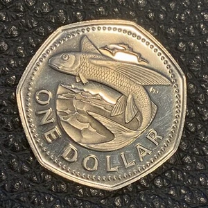 1974 BARBADOS ONE DOLLAR, Great Shine. - Bild 1 von 6