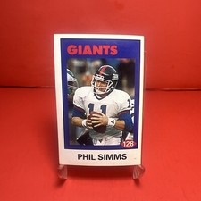 1992 Diamond NFL Superstars Stickers Phil Simms #128 VG