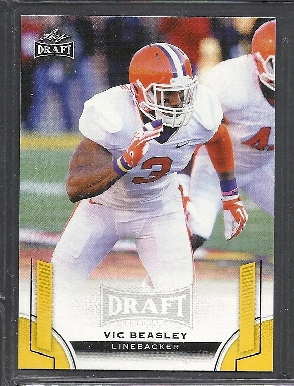2015 Leaf Draft Football - Rookie - #61 - Vic Beasley - Atlanta Falcons - Image 1 of 1