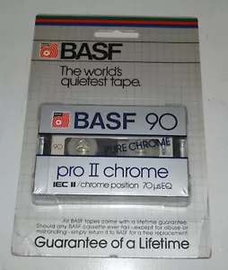 ONE Vintage BASF Pro II 90min Confezione Singola CrO2 Nastro Alta Bias per Cassette Deck - Foto 1 di 2