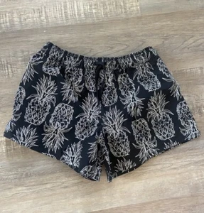 Pantalones Cortos de Playa Informales Lauren James Para Mujer Estampado de Piña Fruta Cordón Cintura M - Imagen 1 de 4