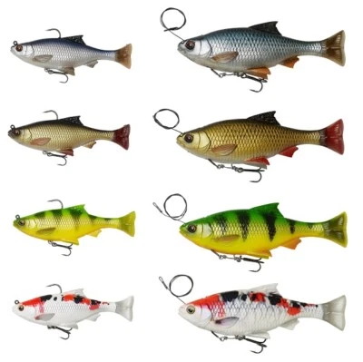 Savage Gear 3D Pulse Tail Roach 10cm 13cm & 4D Line Thru 18cm 21cm Swimbait - Bild 1 von 4