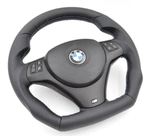 Abgeflacht Lenkrad Tuning für BMW M-POWER E82 E84 E88 E90 E91 E92 E93 Airbag  - Bild 1 von 4