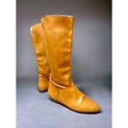 Mia Boots Women's Size 7.5 Tan Leather Knee High Made In Brazil