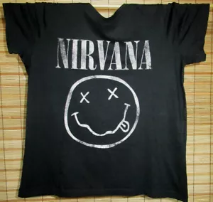 SCHWARZES BANDSHIRT - TOURSHIRT - T-SHIRT - WOMAN - NIRVANA - GR. M - Bild 1 von 1