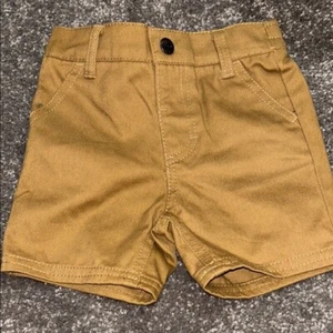 Timberland Baby Jungen Twill Shorts Freizeit elastischer Bund khaki 6/9M - Bild 1 von 4