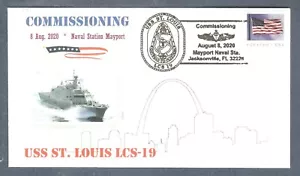 GREYTCOVERS NAVAL COVER USS ST LOUIS LCS-19 COMMISSIONING 8 AUG 2020 - Picture 1 of 1