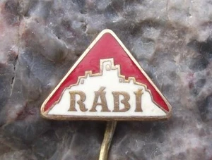 Antique Rabi Ruined Castle Czechoslovakia Bohemian Hill Fortress Pin Badge - Picture 1 of 3
