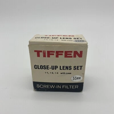 Tiffin 55mm close-up lens set +1 +2 +4 with case - Image 1 of 4