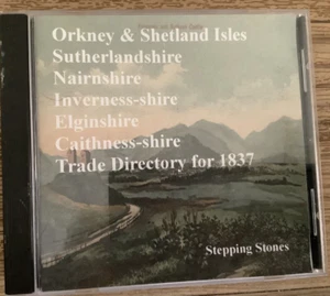 Orkney & Shetland Isles Sutherland Nairn Elgin Caithness 1837 trade directory CD - Bild 1 von 2