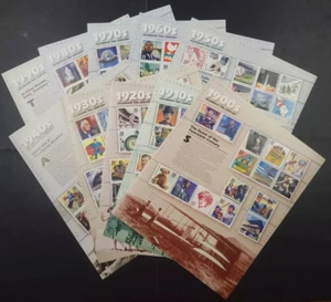 US Celebrate the Century 1900s - 1990s Complete Set of 10 Scott #3182-3191 - Picture 1 of 1