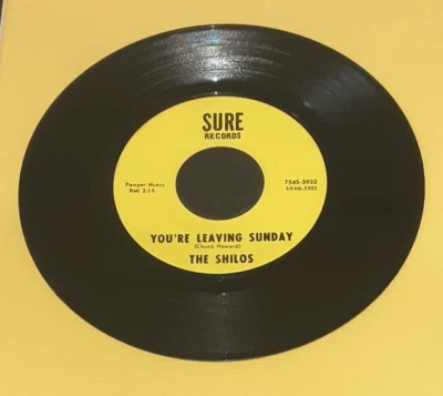 THE SHILOS (GRAM PARSONS?) 45 SURE LABEL, NOT CATALOGED, DEAD MINT, FREE USPS Foto 1 de 2