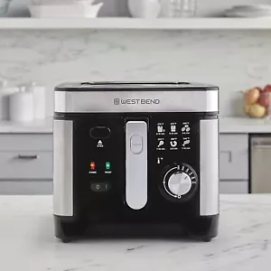 Deep Fryer with Adjustable Temperature Control Nonstick Basket 3-Liter 1500W - Picture 1 of 10