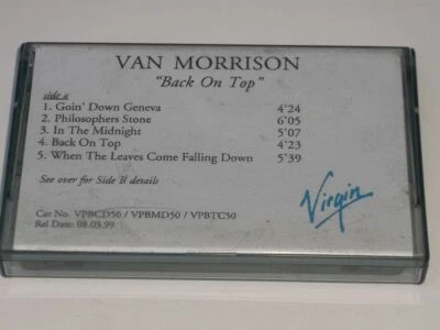 Van Morrision:  Back on Top   UK  PROMO PRE RELEASE   Cassette - Image 1 of 3
