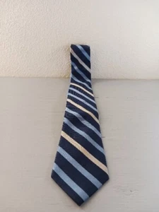 Tommy Hilfiger Neck Tie Mens 3.5x61 Baby Blue & Blue Striped 100% Silk Classic - Picture 1 of 5