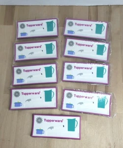 Vtg NOS Tupperware Consultant Name Magnet Logo Multicolor Set of 9 - Picture 1 of 4