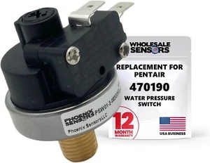 Pentair 470190 Replacement Water pressure Switch for Pool & Spa Heaters - Picture 1 of 8