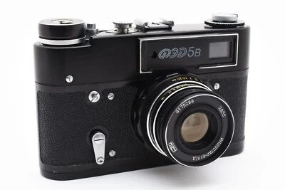 🚀🎁RARE BLACK!《Near MINT》FED 5B Rangefinder Film Camera 55mm F/2.8 Lens JAPAN✈✈ - Image 1 of 4