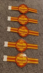 Original Vtg 1970's Disneyland Tobacco Shop Multi Color Cigar Band Set New - Picture 1 of 7