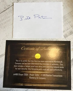 Autograph BILL PAXTON Album Page Actor -Twister -Big Love -Aliens -COA - Picture 1 of 4