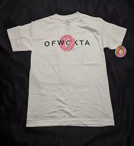 Camiseta Para Hombre Odd Future Blanca Rosa Donut Gráfico Talla S Pequeña Nueva Con Etiquetas - Imagen 1 de 5
