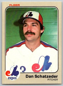 1983 Fleer Dan Schatzeder Montreal Expos #296