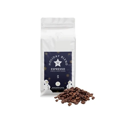 VILAR IMPORTS 1 Kg Holiday Espresso Coffee Bean Blend Medium + Roast, Whole Beans - 2024