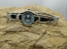 LEI Silver Tone BRACELET Watch Luxurious Wristwatch Baby Blue Face