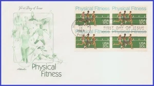 USA3 #2043 U/A ARTMASTER FDC BL4 Physical Fitness - Bild 1 von 1
