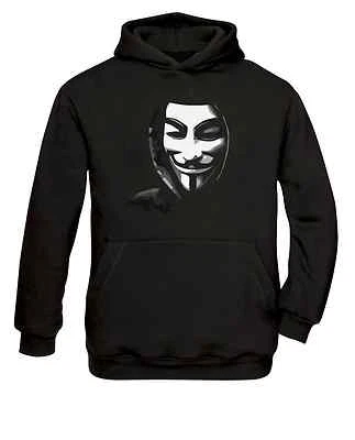 Anonymous Guy Fawkes Occupy V Like Vendetta Hoodie/Sweatshirt New - Image 1 of 2