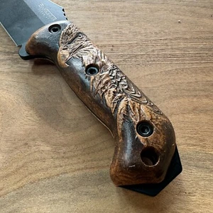 Eagle scales for Ka-Bar Becker bk-2 bk-7 bk-9 / custom scales / made in USA - Picture 1 of 6