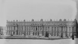 Negativo foto Chateau de Versailles-Francia-Palazzo cortile vintage anni '20 - Foto 1 di 2