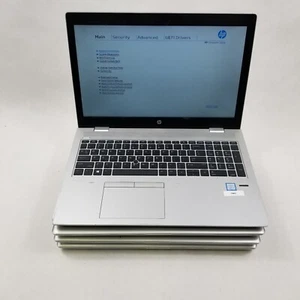Lot of 4 HP ProBook 650 G5 / G4 15.6" i5-8265U 1.60GHz 8GB RAM 256GB SSD No OS - Picture 1 of 16
