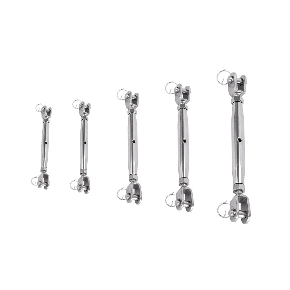 Jaw and Jaw Turnbuckle Turnbuckle for Cable Wire Rope Tension Tensioning Cable - Image 1 of 1