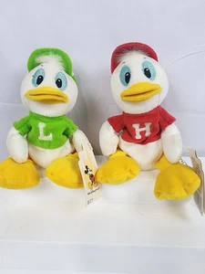 NOS Walt Disney World exclusive LOUIE & HUEY bean bag plush DUCKS 8" - Picture 1 of 4