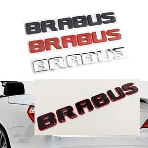 1x NEW METAL BRABUS TRUNK BADGE Letter Side Fender Rear Tailgate Emblem Decal - Picture 1 of 10
