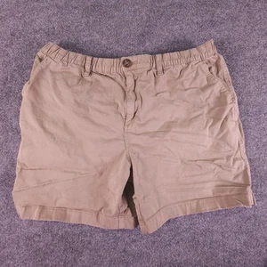 Chubbies Shorts Original Mens XL 7" Inseam Dark Khaki Elastic Waist Flat Front - Picture 1 of 11