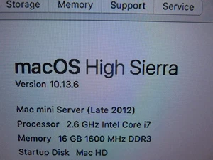 APPLE MAC MINI LATE 2012 A1347 I7 2.6GHZ 8GB 512GB SSD (2 X 256GB SSD) +WARRANTY - Picture 1 of 8