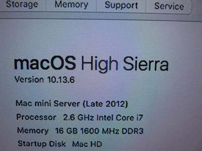 APPLE MAC MINI LATE 2012 A1347 I7 2.6GHZ 8GB 512GB SSD (2 X 256GB SSD) +WARRANTY - Image 1 of 4