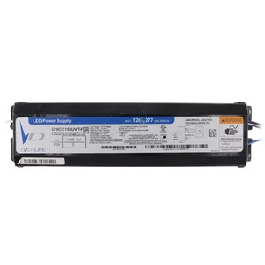 UNIVERSAL D14CC150UVT-F DIMMABLE LED DRIVER, 38-107V, 1400MA, 150W, 120-277V - Picture 1 of 2