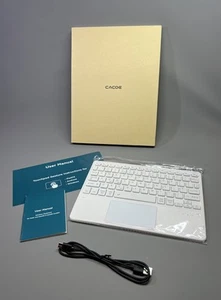 Universal Wireless Keyboard Touchpad Ultra Slim Quiet & 7 Color Backlit 10 Inch - Afbeelding 1 van 20