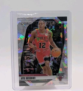 2024-25 Panini Prizm Basketball - #121 Ayo Dosunmu - Cracked Ice Chicago Bulls - Picture 1 of 2