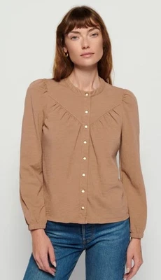 Nation Ltd Luanne Yoked Snap Tee  Size M Sold Out - Image 1 of 4