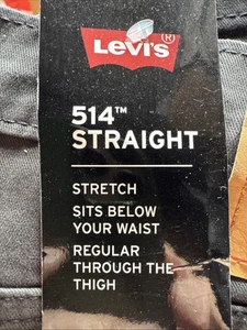 Levis 514 Straight Fit Jeans Stretchjeans schwarz - Bild 1 von 5