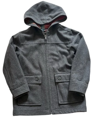 Chaqueta Tea Collection para niños con capucha gris cremallera completa con bolsillos 6 años usada Foto 1 de 3