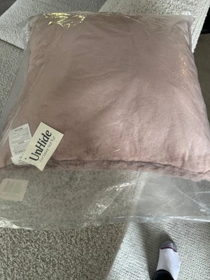 Unhide Squish Pillow ROSE PINK New in Package 20” X 20” Retail $75 Brand New - Image 1 of 2