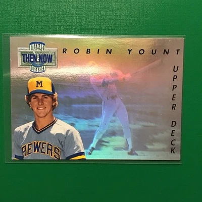 1993 Upper Deck Then and Now Robin Yount Milwaukee Brewers #TN15 - Image 1 of 2