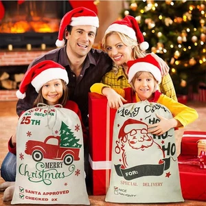Christmas Santa Claus Bag Gift Gift Bag 19.5inx27.5in Large Scall Christmas Bag - Picture 1 of 28