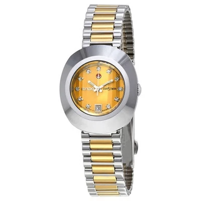 Reloj para dama Rado Original Diastar automático esfera dorada diamante R12403633 Foto 1 de 4