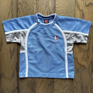 Vintage Nike Team Light Blue NBA Shirt Boys Size 6 - Picture 1 of 6